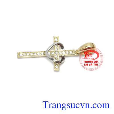 Mặt dây chế tác từ vàng tây 10k, bảo hành uy tín giao hàng toàn quốc