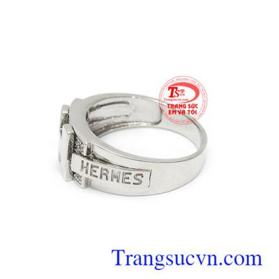 Nhẫn nam Hàn Quốc chữ H phong cách 10k nhập khẩu nguyên chiếc bền đẹp, chất lượng, chế tác công nghệ cao