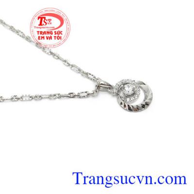 Mặt dây chuyền vàng trắng đẹp
