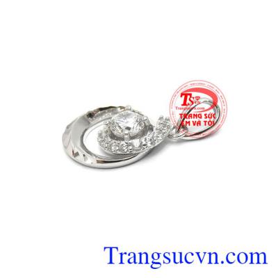 Mặt dây chuyền vàng trắng đẹp 10k, bảo hành 6 tháng, giao hàng nhanh trên toàn quốc