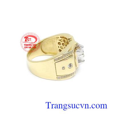 Nhẫn nam Hàn Quốc 10k thời thượng nhập khẩu nguyên chiếc kiểu dáng đẹp, chế tác công nghệ cao cấp, đính đá CZ thời trang