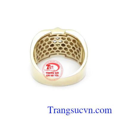 Nhẫn nam vàng tây nhập khẩu nguyên chiếc, thời trang và cá tính