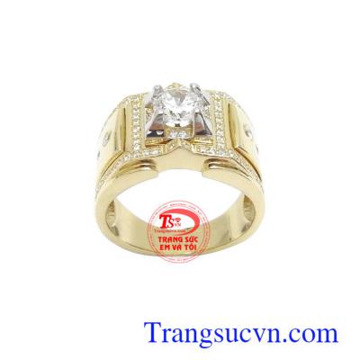 Nhẫn nam đính đá là dòng sản phẩm rất được ưa chuộng
