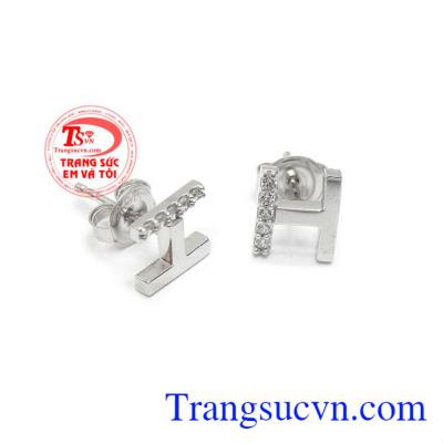 Hoa tai vàng tây dành cho nữ kiểu tinh tế, đeo hoa tai hợp thời trang