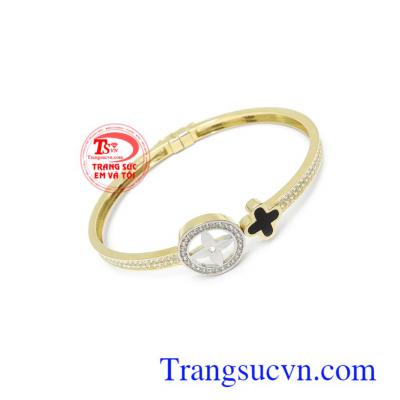 Vòng tay Korea 10k sang trọng nhập khẩu độc đáo