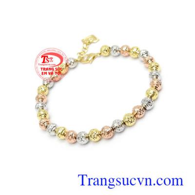 Lắc tay vàng tây bi tròn thương hiệu uy tín, chất lượng, bảo hành 06 tháng