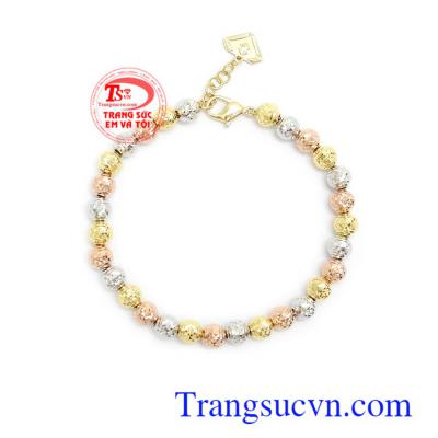 Lắc tay bi vàng 10k thời trang sang trọng