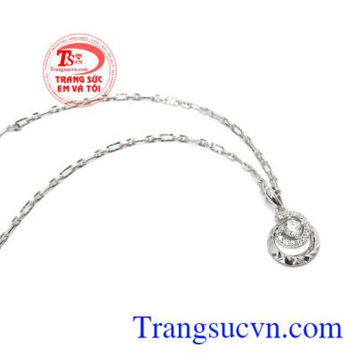 Bộ dây chuyền vàng trắng đẹp