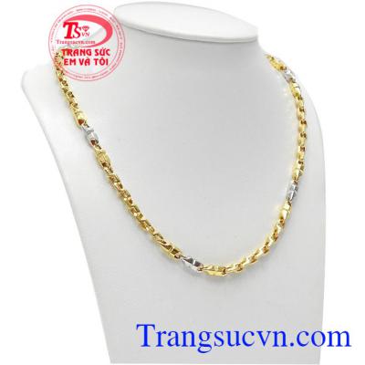 Dây chuyền nam vàng tây sang trọng Dây chuyên nam sáng bóng