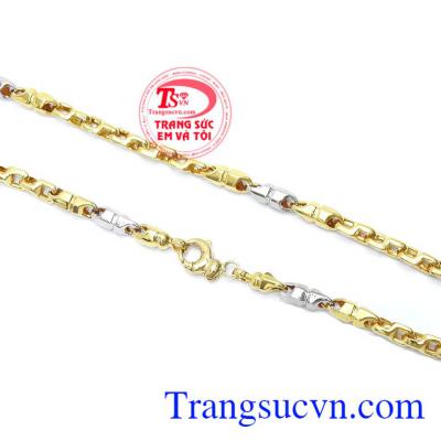 Dây chuyền nam vàng tây lịch lãm