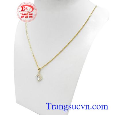 Bộ dây chuyền nữ vàng 10k tinh tế, thời trang
