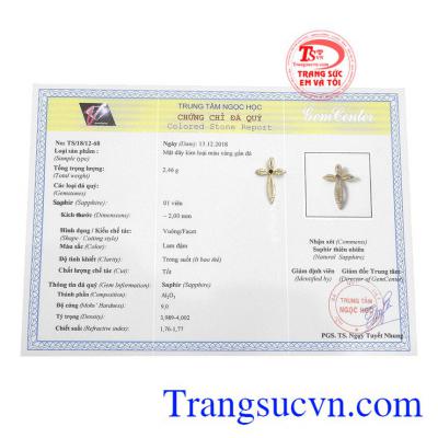 Sản phẩm có kiểm định đá quý