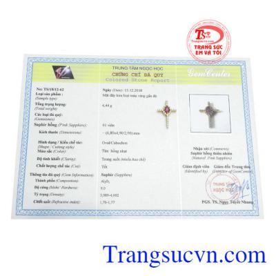 Sản phẩm có giấy kiểm định đá quý