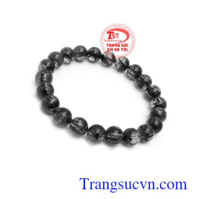 Chuỗi thạch anh tóc đen tài lộc 8 ly là món quà tặng ý nghĩa dành tặng người yêu thương