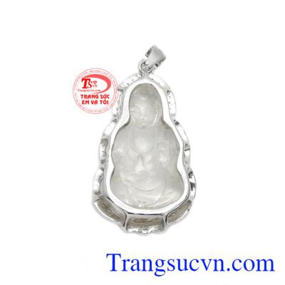 Sản phẩm chế tác từ vàng trắng 14k và thạch anh thiên nhiên