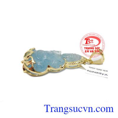 Mặt dây aquamarin 14k, bảo hành 12 tháng, giao hàng nhanh trên toàn quốc