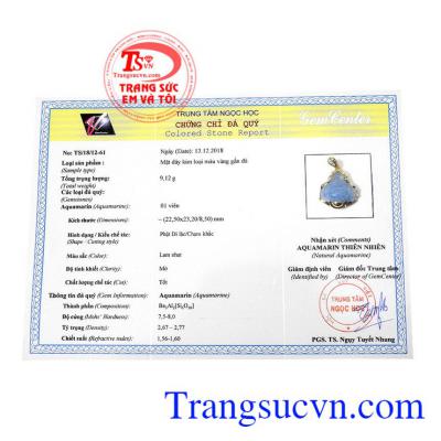 Giấy kiểm định từ trung tâm ngọc học