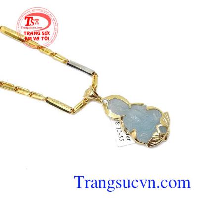 Bộ dây chuyền aquamarin đẹp