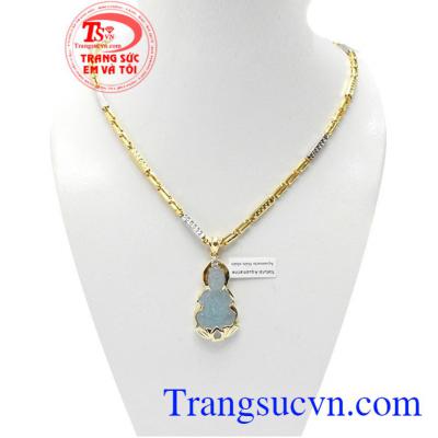 Bộ dây chuyền aquamarin đẹp là bộ sản phẩm đẹp được các bạn na ưa thích