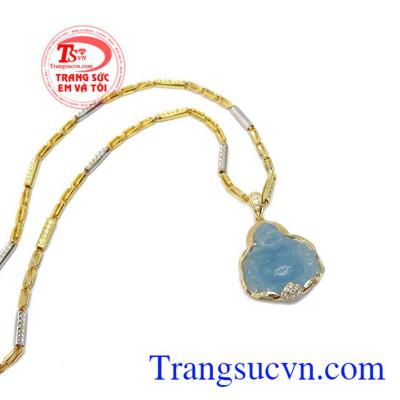Bộ mặt dây chuyền vàng phật di lặc đẹp, giao hàng nhanh trên toàn quốc