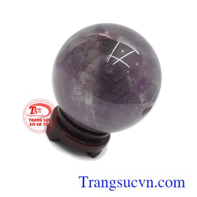 Cầu thạch anh tím tài lộc 12cm thiên nhiên bền đẹp, chất lượng, màu sắc tươi sáng