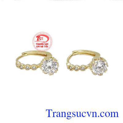 Hoa tai Hàn Quốc 10k nhỏ xinh mang phong cách rất điệu đà, tinh tế.