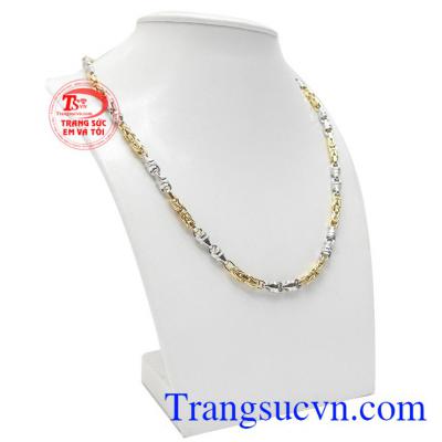 Dây chuyền nam Italy thành đạt được chế tác từ vàng 10k.