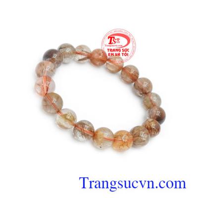 Chuỗi tay thạch anh tóc thiên nhiên màu sắc độc đáo, chất lượng đảm bảo