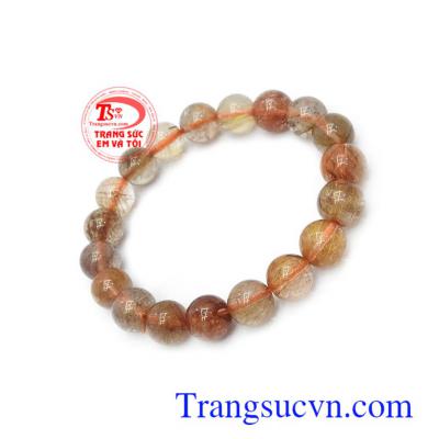 Chuỗi thạch anh tóc bình an 10 ly