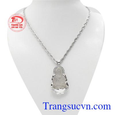 Bộ trang sức phật bà thạch anh trắng