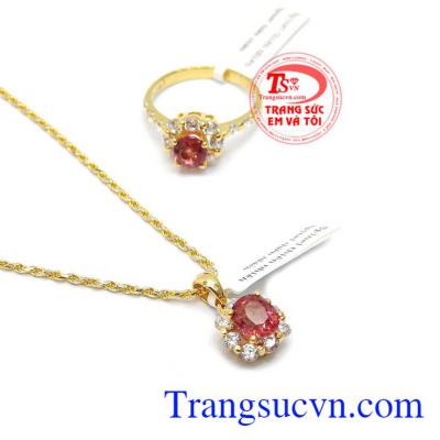 Bộ dây chuyền spinel tự nhiên