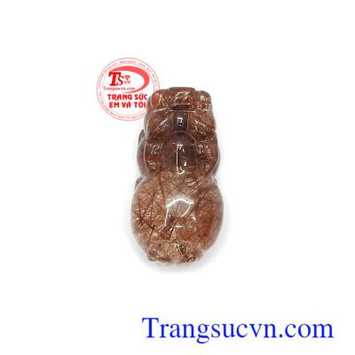 Tỳ hưu thạch anh tóc hưng thịnh đá thiên nhiên chạm khắc tinh xảo, màu sắc độc đáo, cao cấp