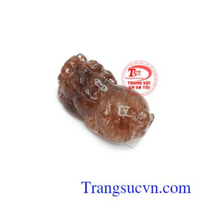 Tỳ hưu thạch anh tóc hưng thịnh với Tỳ hưu là một linh vật có tác dụng chiêu tài lộc, tiền bạc, mang lại may mắn, thịnh vượng và bình an cho chủ nhân