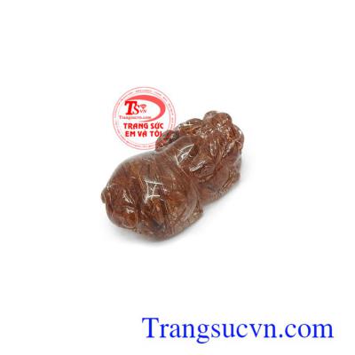 Tỳ hưu thạch anh tóc thiên nhiên cao cấp, sang trọng