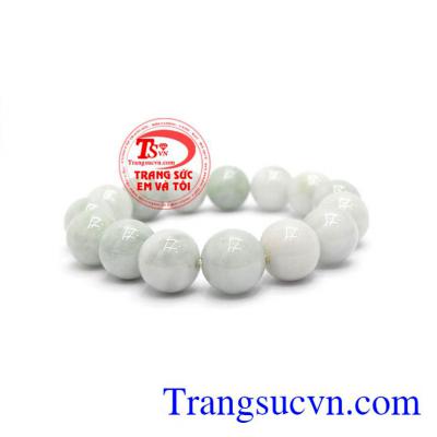 Chuỗi tay ngọc tài lộc là sản phẩm ngọc cẩm thạch thiên nhiên