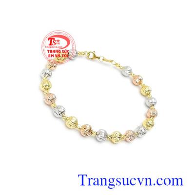 Vòng tay Italy 10k quý phái nhập khẩu nguyên chiếc bền đẹp, chất lượng