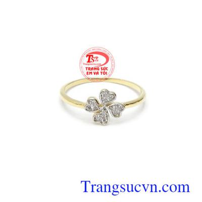 Nhẫn nữ vàng tây nhập khẩu nguyên chiếc là món quà ý nghĩa dành tặng người bạn yêu thương