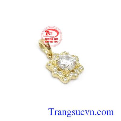 Mặt dây Hàn Quốc thời trang 10k đính đá độc đáo, mang lại phong cách riêng, quý phái, sang trọng và thời trang