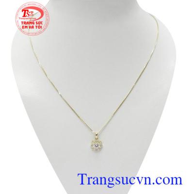 Bộ dây chuyền thời trang nhập khẩu kết hợp độc đáo giữa dây chuyền Italy và mặt dây chuyền Korea