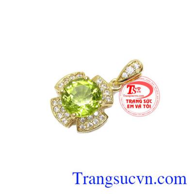 Đá peridot thiên nhiên, có giấy kiểm định mang lại nhiều may mắn, sức khỏe cho người đeo