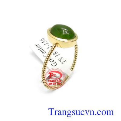 Nhẫn nữ vàng Nephrite may mắn 14k kiểu dáng độc đáo, tinh xảo, là dòng sản phẩm rất được phái đẹp ưa chuộng