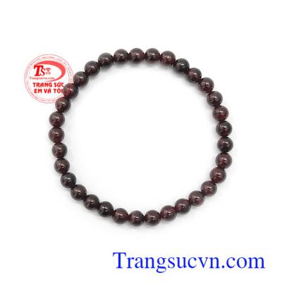 Chuỗi tay ngọc hồng lựu thiên nhiên may mắn