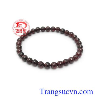 Vòng tay garnet thiên nhiên bền đẹp, chất lượng, màu sắc tinh tế