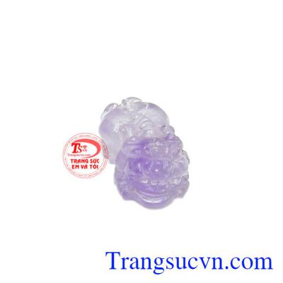  Tỳ hưu thạch anh tím có thể bọc vàng hoặc bạc để làm mặt dây.