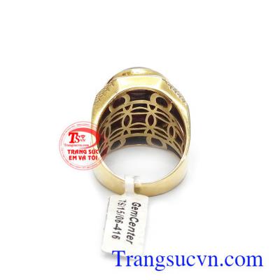 Nhẫn nam đá quý chế tác công nghệ cao, mang lại nét phong cách, thời trang và sang trọng