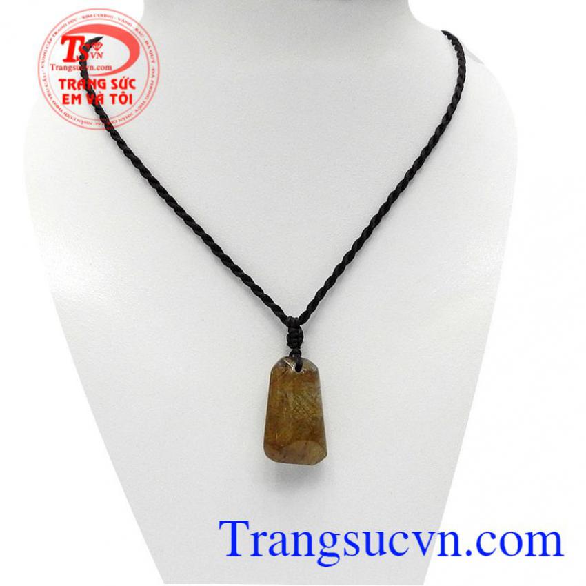 Mặt dây thạch anh tóc tài lộc