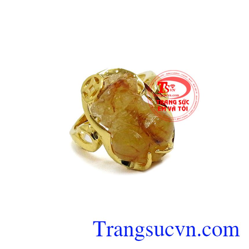 Nhẫn nữ vàng tỳ hưu đẹp là sản phẩm tỳ hưu được chạm khắc tinh tế, sắc nét