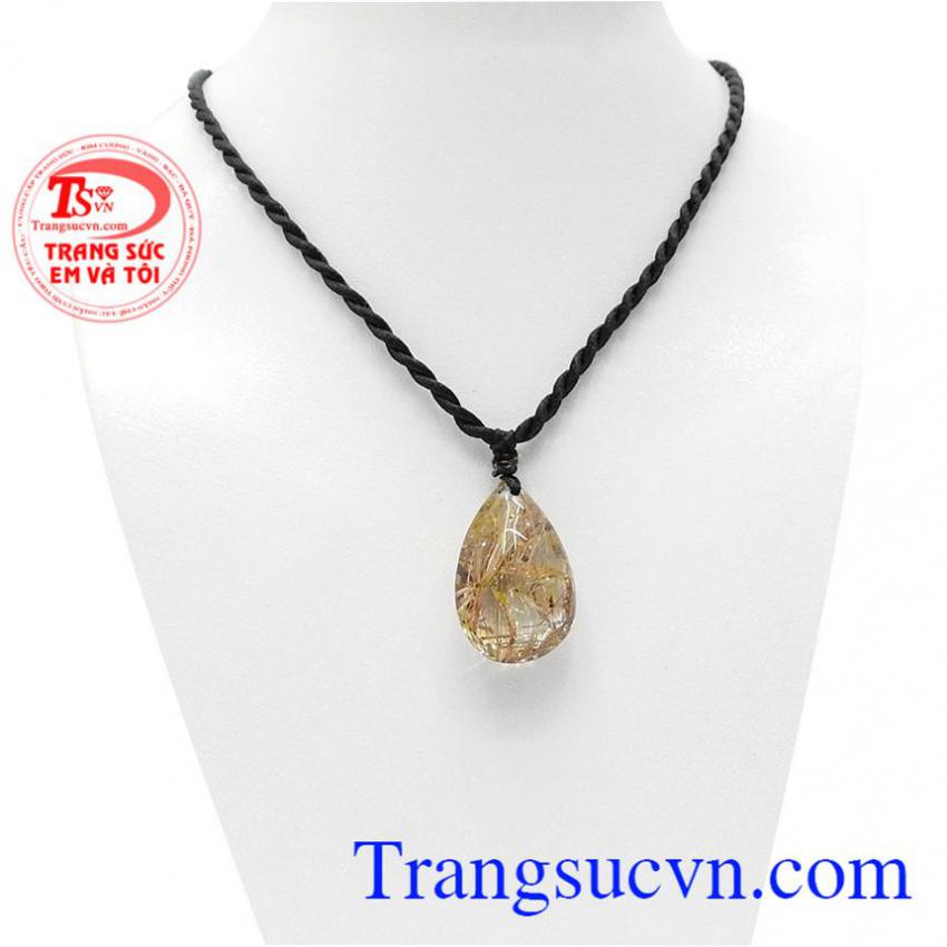 Mặt đá thạch anh tóc vàng trí tuệ