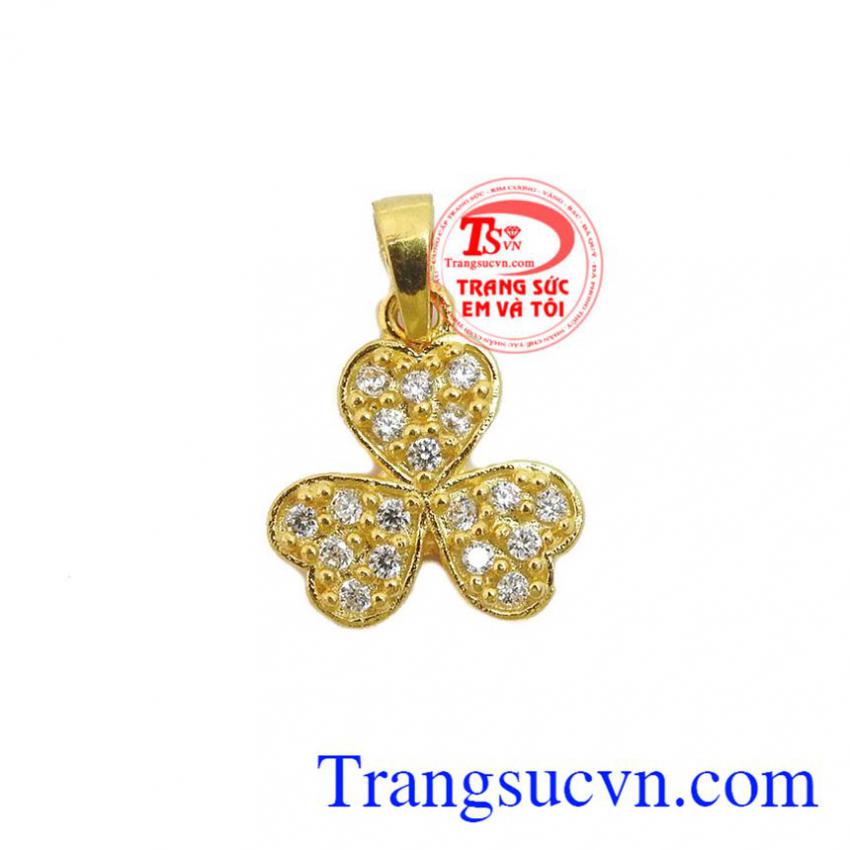 Mặt dây cỏ 3 lá xinh xắn