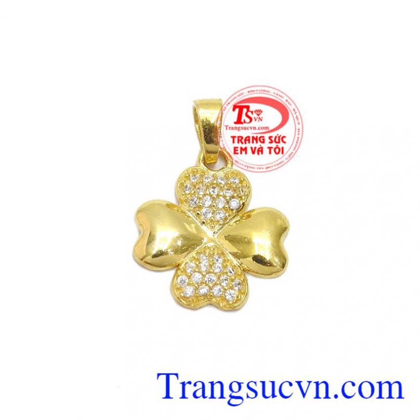 Mặt dây cỏ 4 lá đẹp